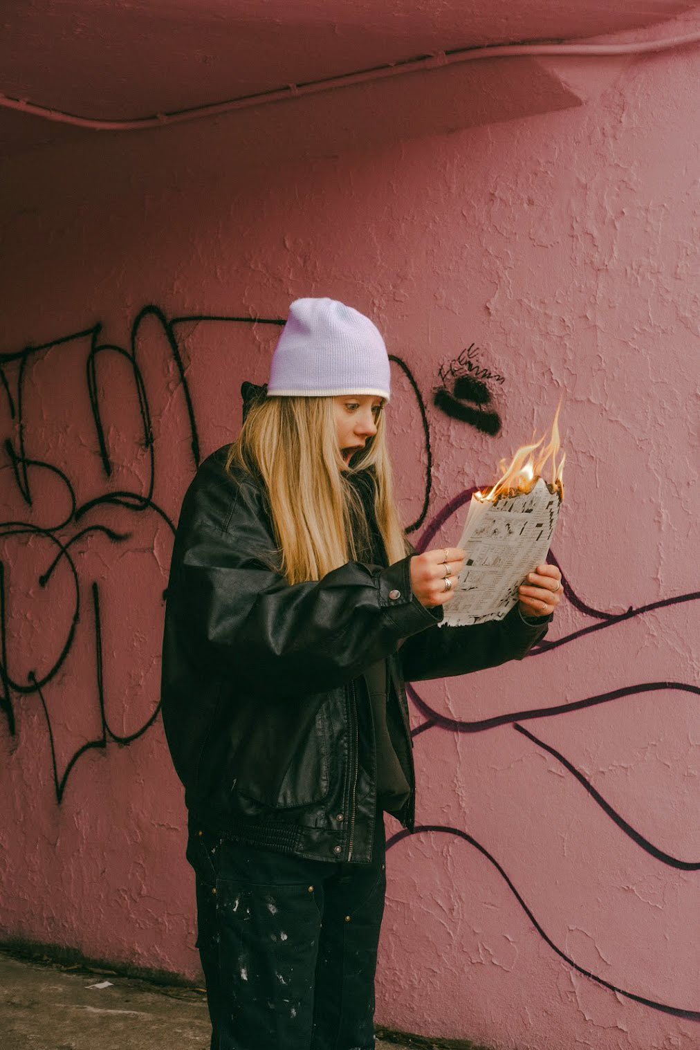 004 Beanie - Sunset Lavender